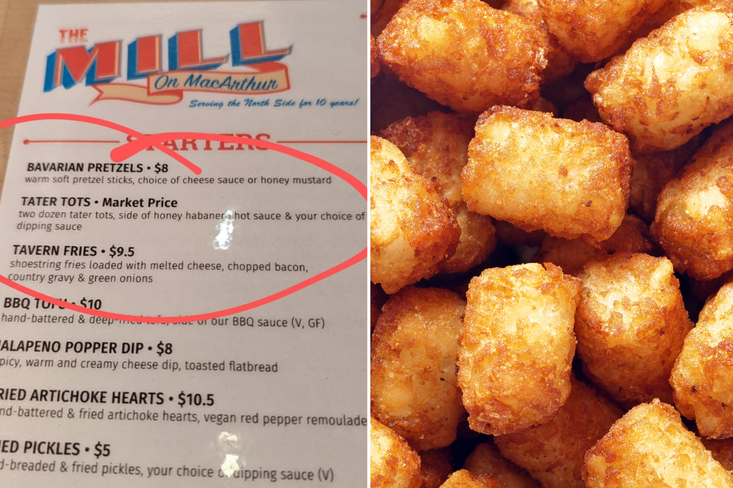 how much is it for 8750 tater tots